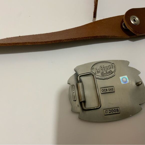 Men's AUBURN FOOTBALL Official License Collegiate Buckle with belt XL - Picture 11 of 12